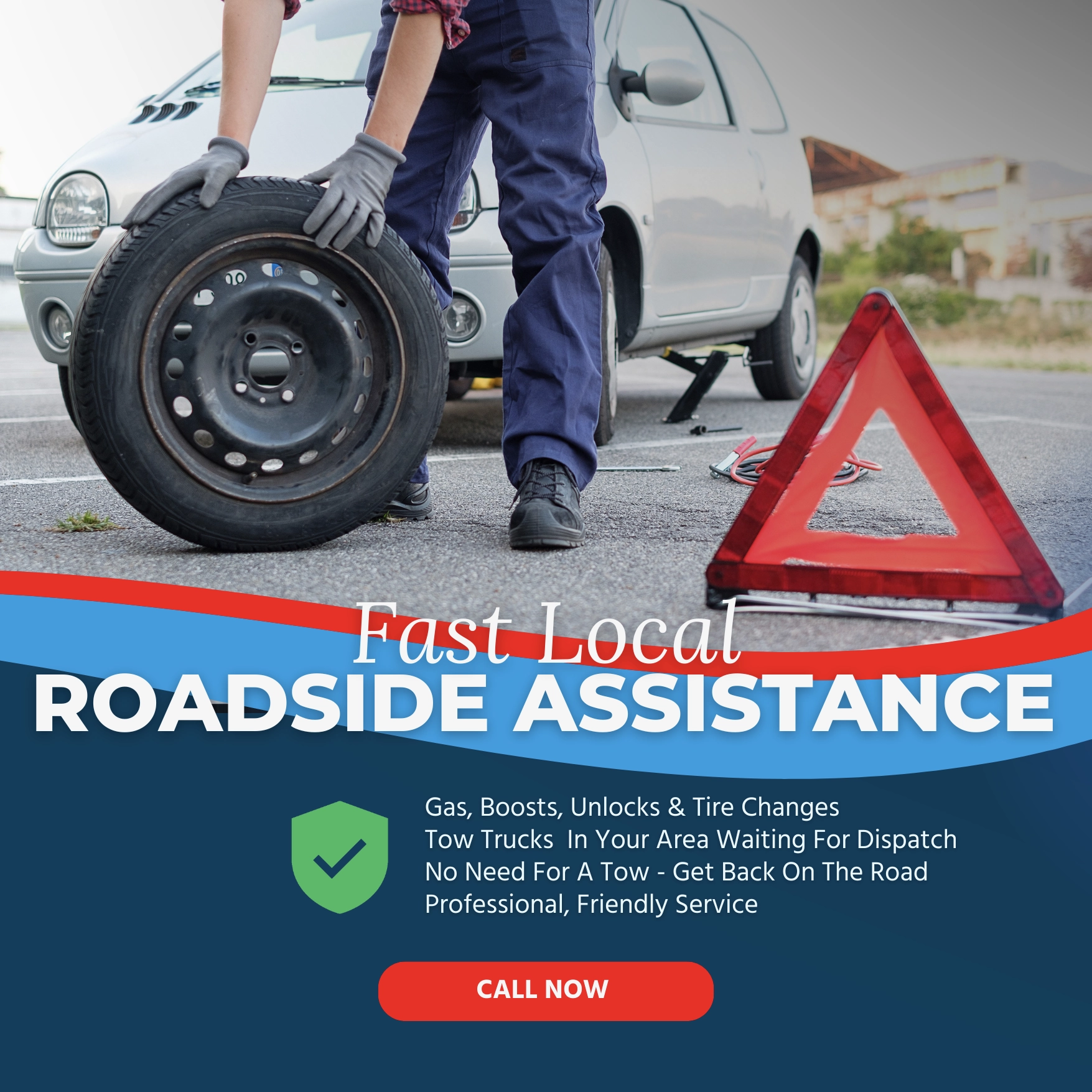 Roadside Assistance 7 Dark Blue And Gold Modern Car Towing Service Instagram Post 9